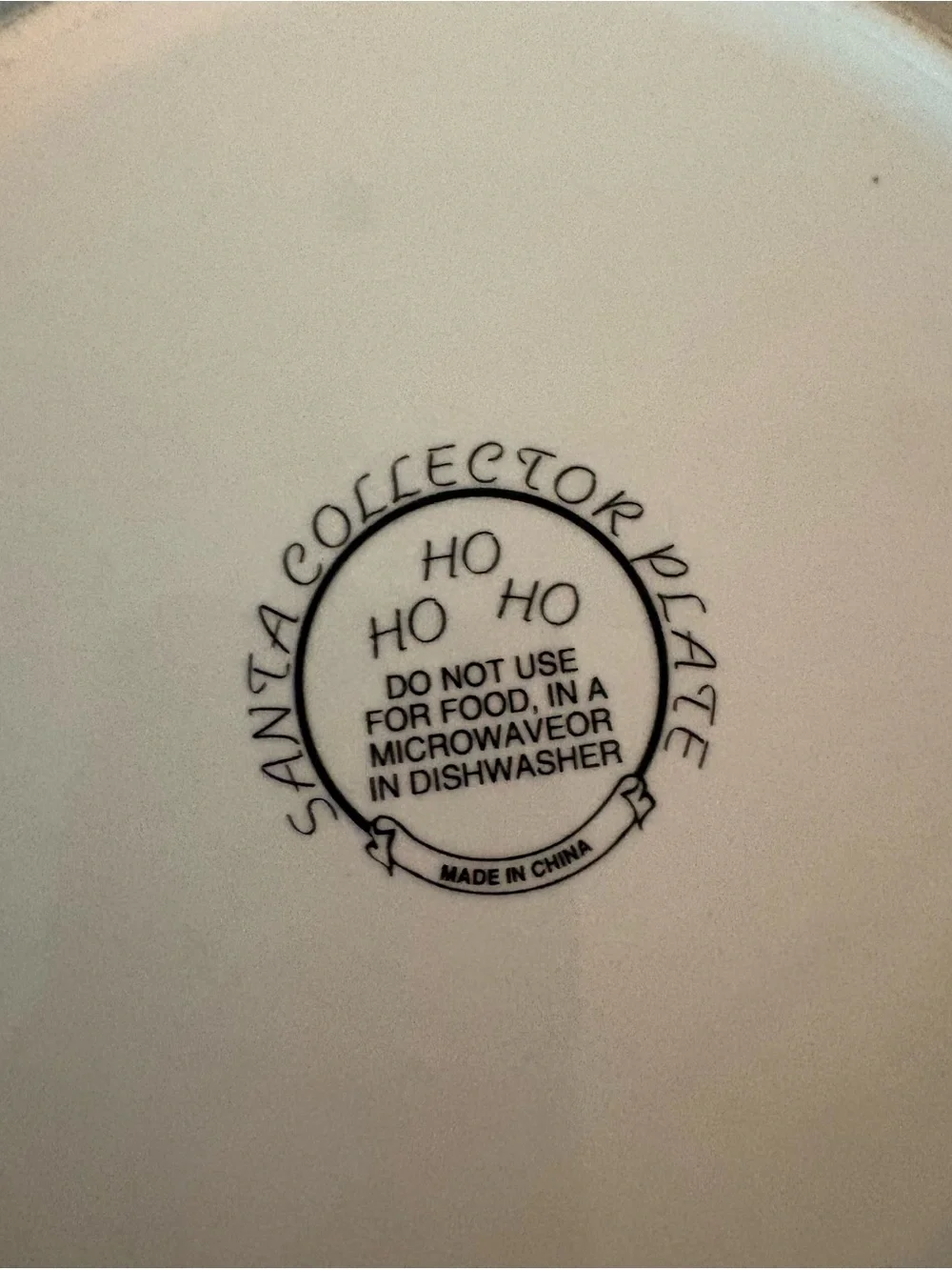 Mark Klaus “From Our Home to Yours” Santa & Boy Christmas Plate - Preused